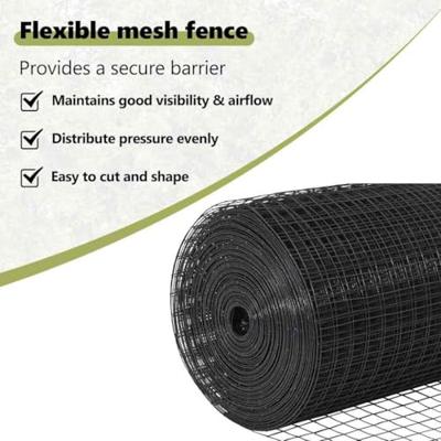 VidaXL Afrasteringspaal grijs 25 x 0,6 m (25 x 25 mm gaas)