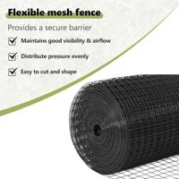 VidaXL Afrasteringspaal grijs 25 x 0,6 m (25 x 25 mm gaas) - thumbnail