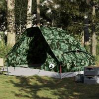 VidaXL Koepeltent 4-persoons waterdicht camouflage - thumbnail