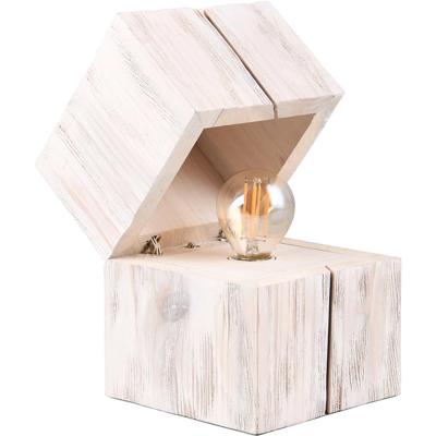 LED Bureaulamp met Houten Accenten - E14 Fitting - 2W - 2700K Warm Wit