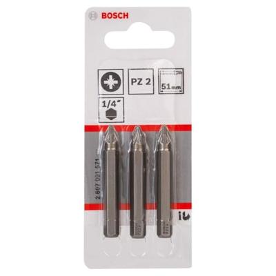 Bosch Accessoires Bit extra-hard PZ 2, 89 mm 3st - 2607001583 - thumbnail