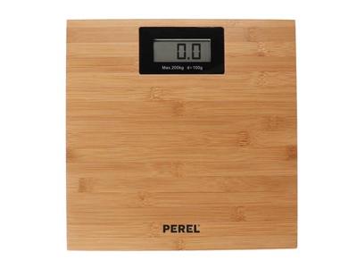 Perel Personenweegschaal digitaal 200 kg bruin Perel Personenweegschaal digitaal 200 kg bruin
