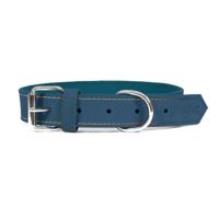 Gloria Nubuck Lederen Halsband (40cm) (Blauw), Blauw - thumbnail