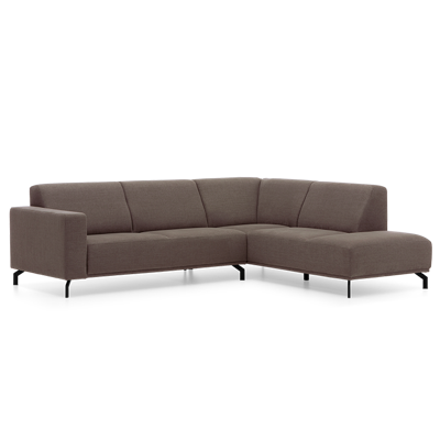 Hoekbank Sevilla Donkerbruin Stof