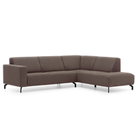 Hoekbank Sevilla Donkerbruin Stof - thumbnail