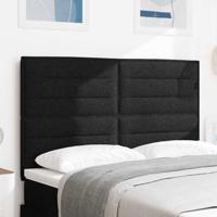 LED Hoofdbord met LED-striplichten Zwart 160 cm Polyester - thumbnail