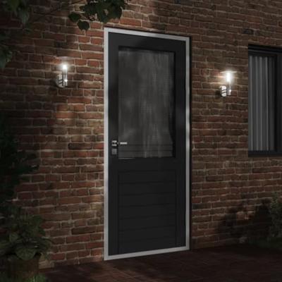 VidaXL Buitenwandlamp met sensor roestvrij staal zilverkleurig VidaXL Buitenwandlamp met sensor roestvrij staal zilverkleurig