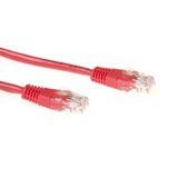 ACT Rode 10 meter U/UTP CAT6 patchkabel met RJ45 connectoren - thumbnail