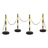 Kettingpalenset met kunststof ketting 10 m - thumbnail