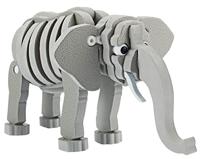 Toi-toys 3D Puzzel Olifant Junior 31,5 Cm Foam Grijs 75-delig - thumbnail