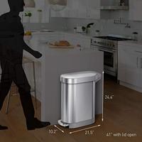 Simplehuman Afvalemmer Slim 45 liter - thumbnail