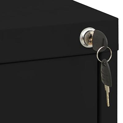 Archiefkast 46x62x102,5 cm staal zwart