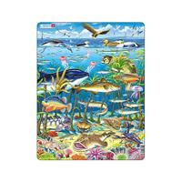 Selecta Larsen legpuzzel dieren - zeedieren in de noord-atlantische oceaan, 60st. - thumbnail
