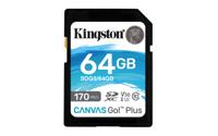 Kingston Canvas Go! Plus SDXC 64 GB geheugenkaart UHS-I U3, Class 10, V30 - thumbnail