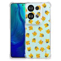 Doorzichtige Silicone Hoesje voor OPPO Reno8 Katten Emojis - thumbnail