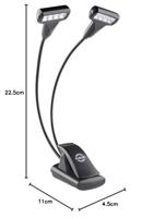 K&M 12273 Dubbele LED zwanenhalslampjes - thumbnail