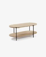 Kave Home Salontafel Palmia Mangohout, 55 x 110cm - Naturel - Ovaal - thumbnail