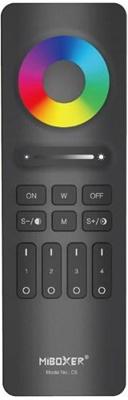 Enzo RGB-CCT afstandsbediening | 2.4G | 4-zones | mat zwart design | MiBoxer Mi-Light 2.0 | C5 | excl. 2 x AAA batterij - LED0229 Enzo RGB-CCT afstandsbediening | 2.4G | 4-zones | mat zwart design | MiBoxer Mi-Light 2.0 | C5 | excl. 2 x AAA batterij - LED0229
