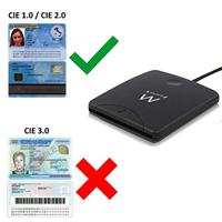 ID/SIP-kaartlezer Ewent EW1052 USB 2.0 Zwart - thumbnail