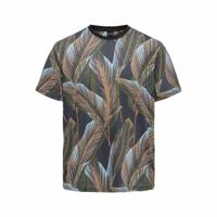 Heren-T-Shirt met Korte Mouwen Only & Sons Onskobe Reg Banana Leaf Zwart - Maat: L - thumbnail