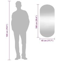 VidaXL Wandspiegel 45x100 cm ovaal glas - thumbnail