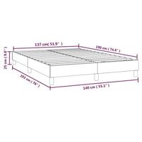 Boxspringframe kunstleer wit 140x190 cm - thumbnail