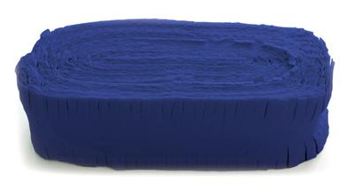 Marine Blauwe Crêpepapier slinger (24m)