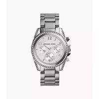 Michael Kors chronograaf wit kristal dameshorloge MK5165 - thumbnail