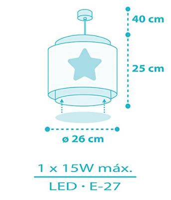 Dalber HanglampBaby Dreams blauw - 76012T