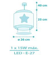 Dalber HanglampBaby Dreams blauw - 76012T - thumbnail