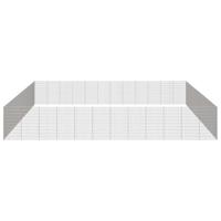 Dierenverblijf 48 panelen 54x100 cm gegalvaniseerd ijzer - thumbnail