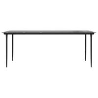 9-delige Tuinset poly rattan glas bruin - thumbnail