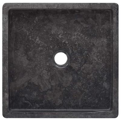 VidaXL Gootsteen 40x40x10 cm marmer zwart