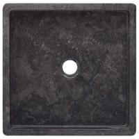 Gootsteen 40x40x10 cm marmer zwart - thumbnail