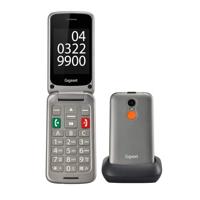 Gigaset GL590 - Mobiele telefoon voor senioren - zonder abonnement - met SOS-functie - comfortabele bediening - drie snelkeuzetoetsen, Zilver - thumbnail
