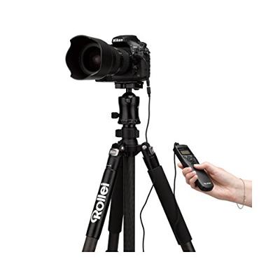 Rollei kabelafstandsbediening voor Nikon – maakt de activering op afstand mogelijk, lange bellichtingen, seriebeeld en tijdinterval opnames van uw Nikon DSLM/DSLR-camera, LCD-display verlicht – zwart