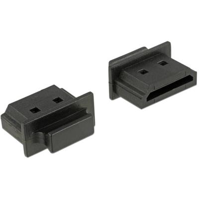 Delock 64029 Beschermkapje Zwart 1 stuk(s)