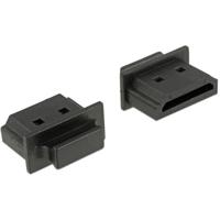 Delock 64029 Beschermkapje Zwart 1 stuk(s) - thumbnail