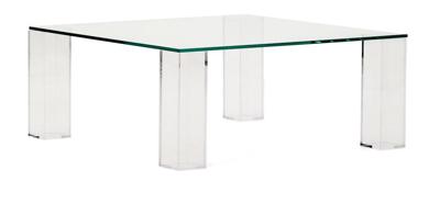Kave Home Salontafel 'Adularia' Glas, 85 x 85cm, kleur Transparant