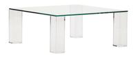 Kave Home Salontafel 'Adularia' Glas, 85 x 85cm, kleur Transparant - thumbnail