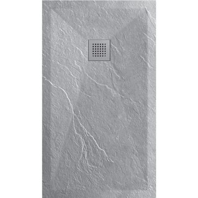 Douchetub Sanimar Sanistone 160 x 90 cm Cement Grijs Sanimar