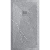 Douchetub Sanimar Sanistone 160 x 90 cm Cement Grijs Sanimar - thumbnail