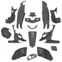 Edge Plaatset 15-delig voor gilera runner tot bouwjaar 08-2005 - nardo grey - thumbnail