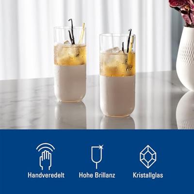 VILLEROY & BOCH - Manufacture Rock Blanc - Longdrinkglas 0,30l set/4