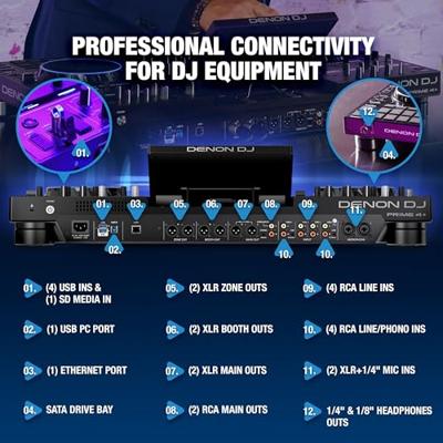Denon DJ Prime 4+ 4-deck standalone DJ-controller
