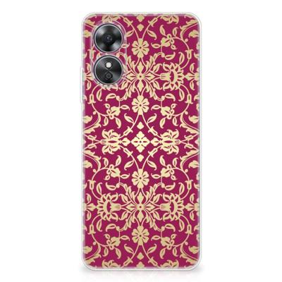 Siliconen Hoesje OPPO A17 Barok Pink Siliconen Hoesje OPPO A17 Barok Pink