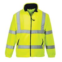 Reflecterende jas fleece oranje - S - thumbnail