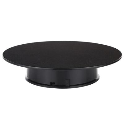 25cm 360 graden elektrisch roterende draaitafel display stand video schieten Props draaitafel voor fotografie Max belasting 3kg aangedreven door bat