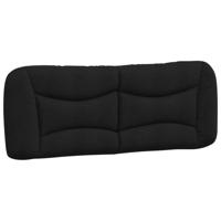 Bedframe zonder matras stof zwart 140x190 cm - thumbnail