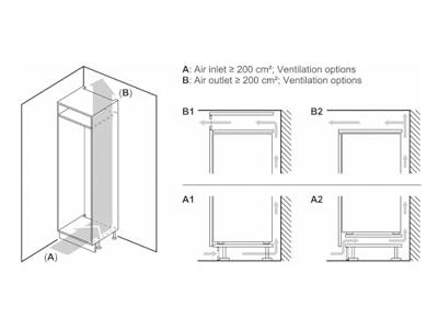 Bosch KIV86NSE0 Inbouw koel-vriescombinatie